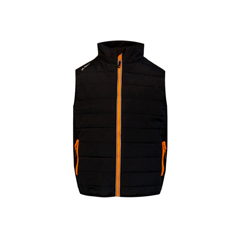 Xpert Pro Junior Rip-Stop Panelled Bodywarmer Black | Cottonmount Workwear