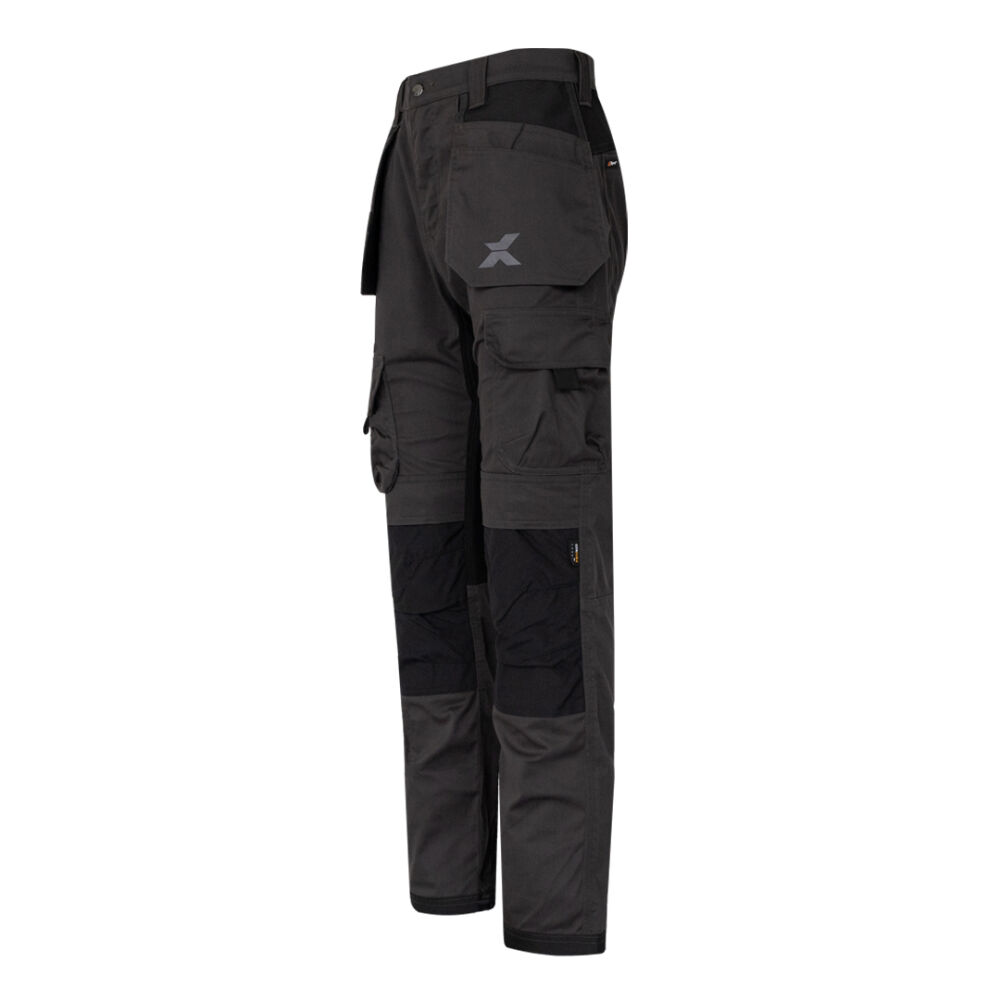 Xpert Pro Stretch+ Work Trousers – Durable & Flexible | Grey/Black main image 0