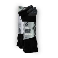 Xpert Pro Active Work Sock 3 Pack Black