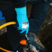 Xpert Core Aquaflex Waterproof Fully Coated Glove Blue/Black - M