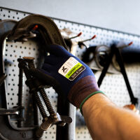 Xpert Core Superflex Dexterous Nitrile Palm Glove Navy/Black - M