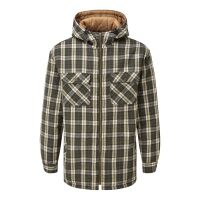 Fort Penarth Hooded Borg Lined Shirt Green - S