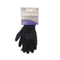 TufGrip Nitrile Grip Multi Purpose Glove Black - L