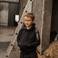 Xpert Pro Junior Pullover Hoodie Black - Age 3-4 Years