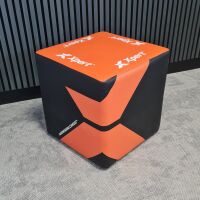 XPERT WORKWEAR CUBE SEAT 450 X 450 X 470 BLACK