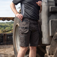 Xpert Pro Stretch+ Holster Pocket Work Shorts Grey/Black - 30S