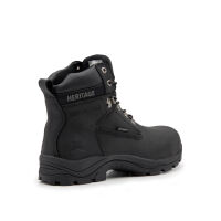 Xpert Heritage Legend Black Waterproof S3 Laced Safety Boot - EU 39 (UK 6)