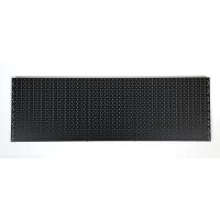 PERFORATED BACK PANEL 1250X400 BLACK