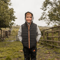 Xpert Pro Junior Rip-Stop Panelled Bodywarmer Black - Age 3-4 Years