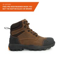 Xpert Pro Raptor Waterproof S7L Safety Boot Brown - EU39 / UK6