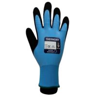 TufGrip Thermdry Glove Black/Ice Blue - L