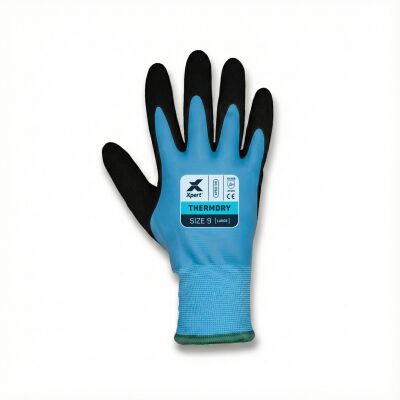 Xpert Core Thermdry Waterproof Thermal Fully Coated Glove Blue/Black - M