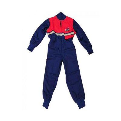Kids Hi-Vis Tractor Coverall Red/Royal - Age 12-13 Years