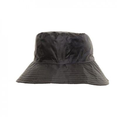Wide Brim Showerproof Bush Hat Black