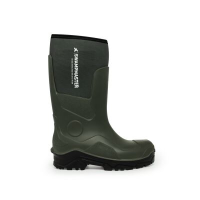 Swampmaster Pro Trapper Non-Safety PU-Neoprene Wellington Green - EU41 / UK7