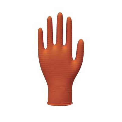TufGrip Enduro Grip Nitrile Disposable Glove Orange - L