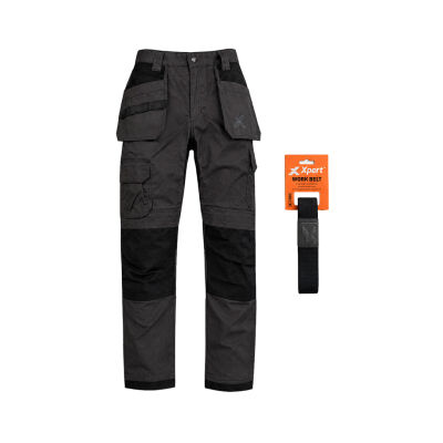 Xpert Core Stretch Work Trouser Grey/Black - 28R