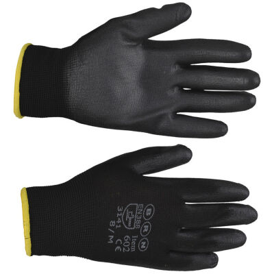 Brn Pu Palm Glove 4141 Size 9/L