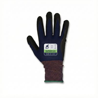 Xpert Core Superflex Dexterous Nitrile Palm Glove Navy/Black - L