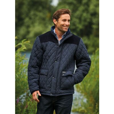 Country Estate Lewis Quilted Jacket Navy - L