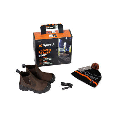 Xpert Pro Drover Junior Non-Safety Dealer Boot Brown - EU33 / UK1