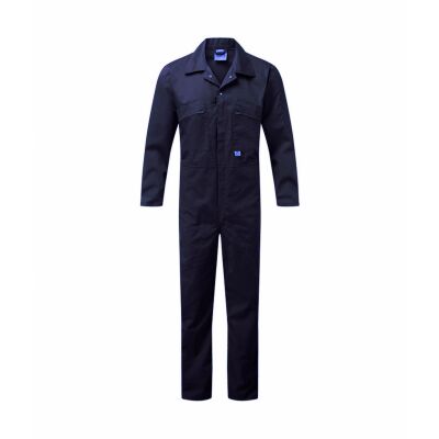 Fort 240gsm Zip-Front Coverall Navy - 38" Chest