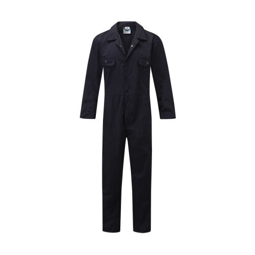 Fort Workforce 210gsm Stud-Front Coverall Navy - S