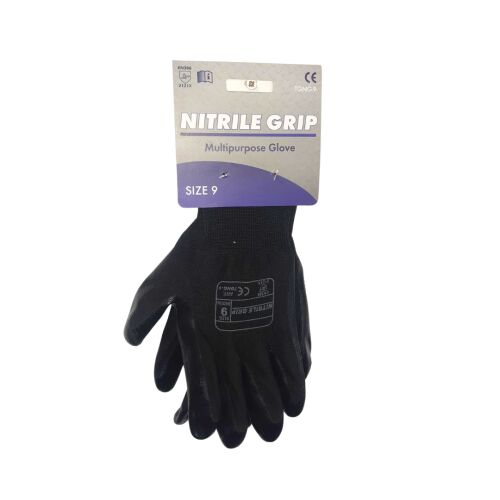 TufGrip Nitrile Grip Multi Purpose Glove Black - L