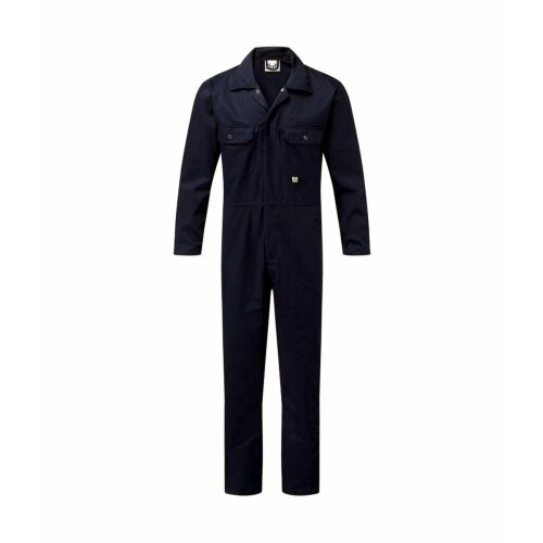 Fort 240gsm Stud-Front Boilersuit Navy - 36" Chest
