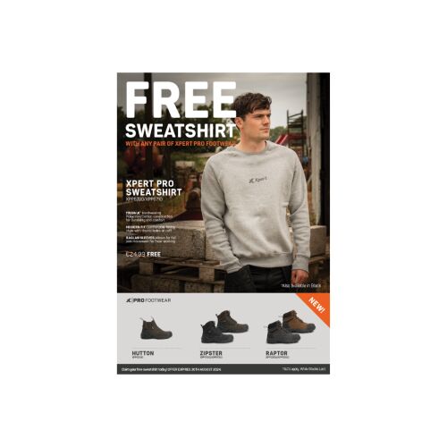 Euro A5 Flyer - Free Pro Sweater with Every Pro Footwear