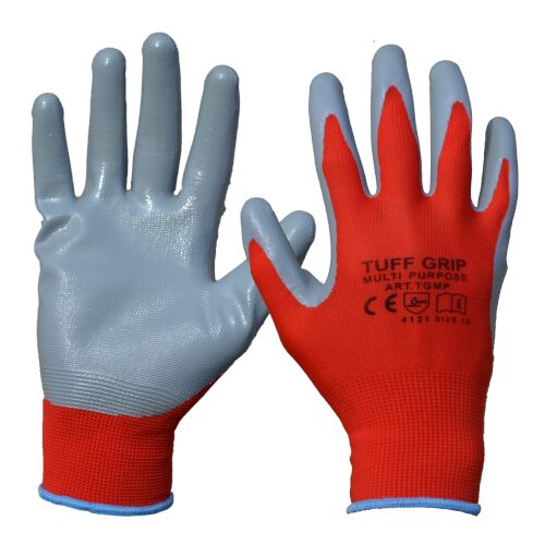 TufGrip Multi Purpose Glove Red/Grey - L