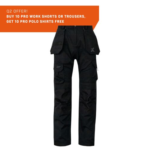Xpert Pro Stretch+ Work Trouser Black - 28S