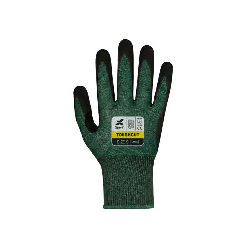 Xpert Core Toughcut Level C Cut Resistant Dexterous Glove Green/Black - M