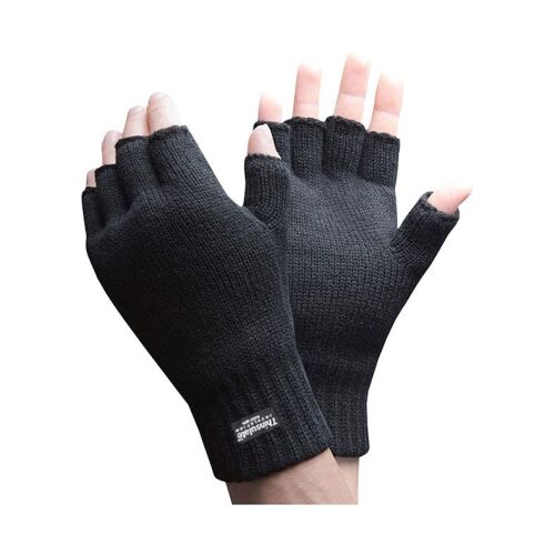 Thinsulate Fingerless Glove Black